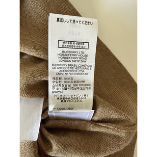 Burberry Lea 100% Wool Camel Melange Sweater Small 8112090 NWT $915