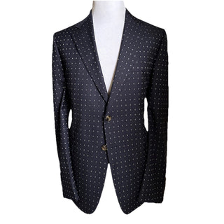 NWT $4800 Gucci Men G Logo London Wool Suit Navy 38 US/48 Eu Switzerland