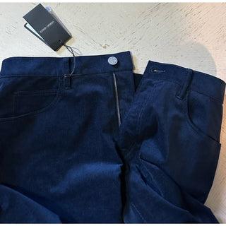New Giorgio Armani Men’s Corduroy Pants Jeans Navy Size 31 Made In Italy