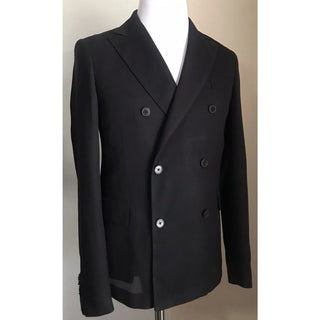 NWT $2295 Valentino Men Silk Sport Coat Blazer Jacket Black 34R US/44R Eu Italy