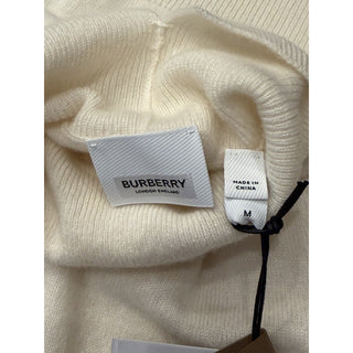 Burberry Moira 100% Cashmere Turtleneck Sweater Vanilla Medium 8091228 NWT $1250