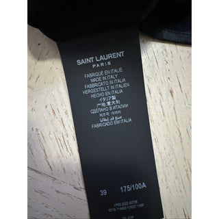 NWT $1550 Saint Laurent Men OVERSIZE SHIRT Black 39/15.5 ( Regular Size XXL )
