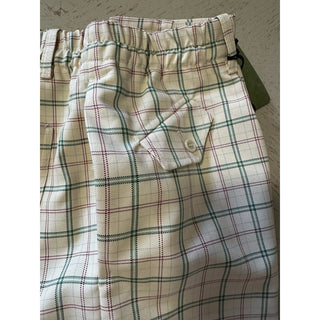 Gucci Mens Drawstring Short Pants Milk/Green Size 34 US/50 Eu New Italy