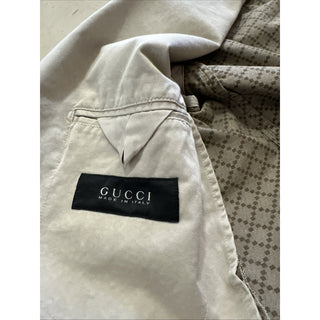 NWT $1580 Gucci Mens Sport Coat Blazer Ivory 40R US/50R Eu Italy
