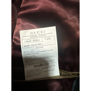 NWT $3900 Gucci Men London Suit Black 44R US/54R Eu Switzerland