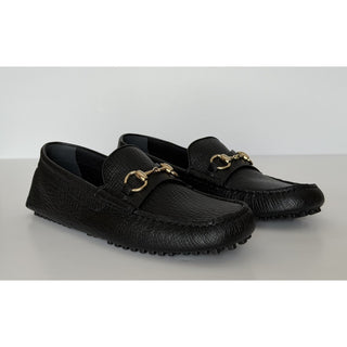 Gucci Leather Horsebit Driver Loafers Shoes Black 8.5 US (8 Gucci) 674254 NIB