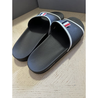 NIB Thom Browne Logo Slides Sandal Dark Gray Size 8 US/41 Eu Italy