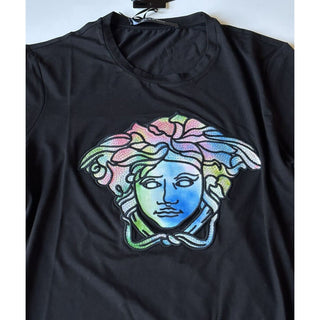 NWT $725 Versace Medusa Head Crystal-embellished T-Shirt 2 US (38 Euro) 1A00769