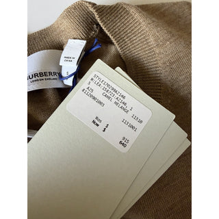 Burberry Lea 100% Wool Camel Melange Sweater Small 8112090 NWT $915