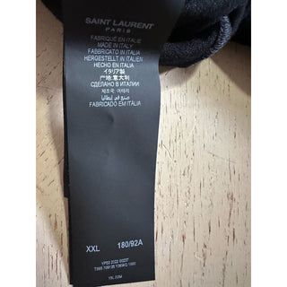Saint Laurent Men Velvet Drawstring Jogging Sweatpants Pants Black XXL NWT $1190