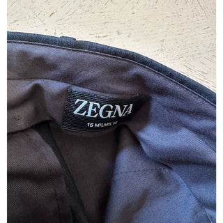 ZEGNA Regular Fit Dress Pants 15 MIL MIL Wool DK Gray 32 US ( 48 Eu ) New $980