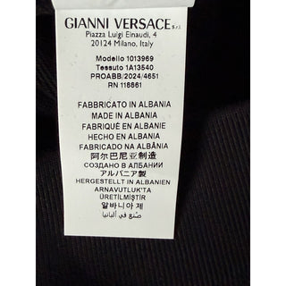 Versace Men’s Logo Non-brushed Sweatshirt Black XL 1013969 NWT $1075
