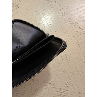 New $520 Bottega Veneta Mens Zip Wallet Black 580283 Italy