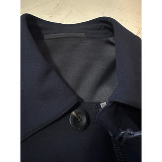 New $3995 Giorgio Armani Men Trench Coat Coat Navy 40 US/50 E Italy
