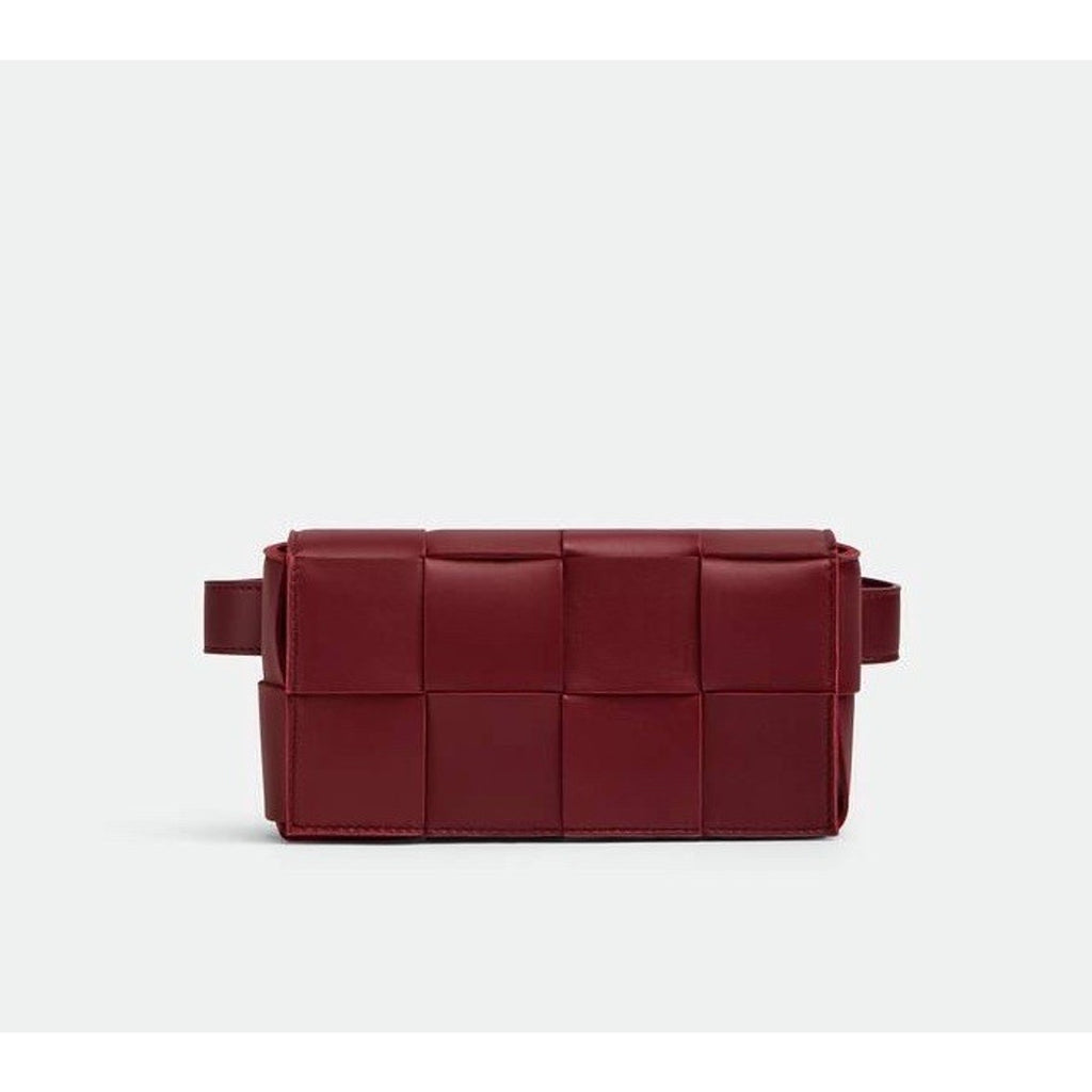 Bottega Veneta Leather Bordeaux Cassette Belt/Waist/Body Bag 668572 NWT $2200