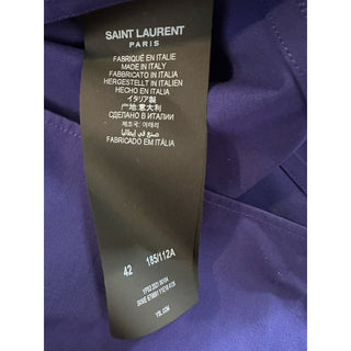 Saint Laurent Men Shirt Overshirt Jacket Encre/Blue Size 42/XL New $850 Italy