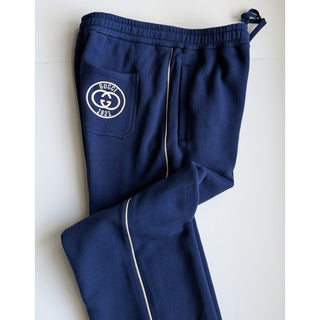 Gucci Interlocking G 1921 Jogger Pants Blue Men XL 756654 XJFV7 NWT