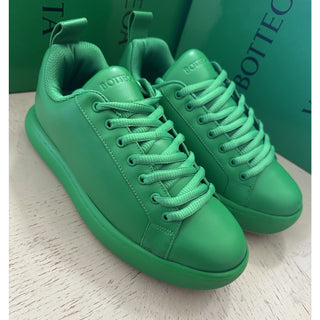 NIB $990 Bottega Veneta Men Leather Sneakers Shoes Green 9 US/42 Eu 716198