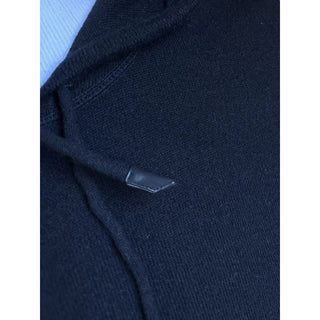 NWT $2490 ZEGNA Cashmere Hoodie Sweater Pullover Black 54 Eu ( XL ) Italy