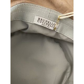 NWT Brunello Cucinelli Girl Leather Bucket Hat Brown Size 6