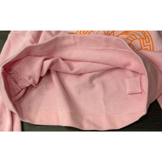 Versace Medusa Print Crop Pink Cotton Sweatshirt 6 US (42 Euro) 1019251 NWT $800
