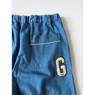 Gucci Denim Bermuda Shorts Bright Blue G Patch Men’s 34 US (50 Eu) 753107 IT NWT