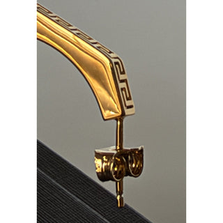 Versace Greca Bar Earrings Gold Greek Key 1019301 1A00620 3J000 NIB