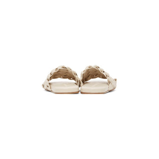 NIB $1150 Bottega Veneta Men's Intrecciato Leather Sandals White 9 US 620298 IT