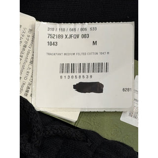 Gucci Men’s Cargo Cotton Jersey Sweatpants Black Size M Italy 752189 NWT $1650