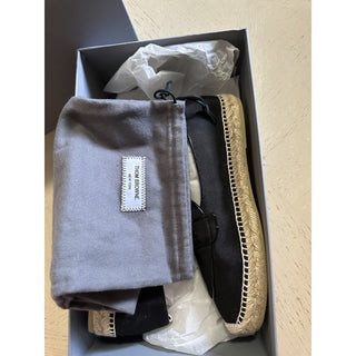 NIB Thom Browne Men Penny Espadrille Loafers Shoes Black 9 US/42 EU Spain