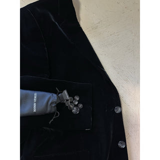 Giorgio Armani Men Velvet Sport Coat Jacket Blazer Black 38 US/48 Eu NWT $2395