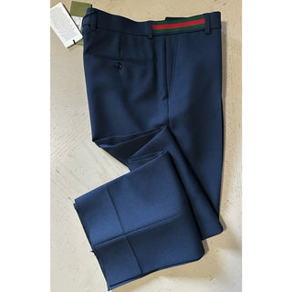Gucci Men Dress Pants Navy 32 US/48 Eu New $1100
