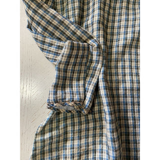 New $1200 Gucci Country Check Shirt Blue/Red/Green Size 46 Eu Italy