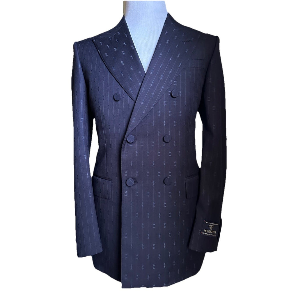 Gucci Men Double Breasted Sport Coat Jacket Blazer Navy 38 US/48 Eu New $3400