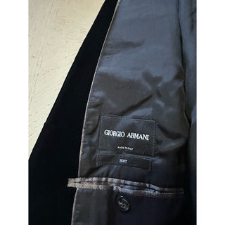 Giorgio Armani Men Velvet Sport Coat Jacket Blazer Black 38 US/48 Eu NWT $2395