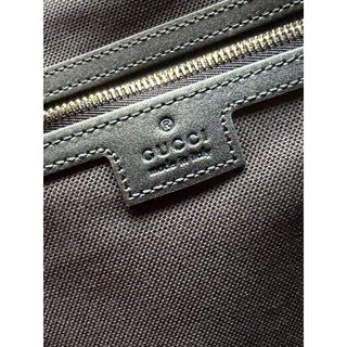 Gucci GG Emblem Leather Medium Black Tote Shoulder Bag 847452 Italy NWOT