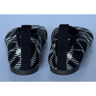 Burberry Baby Check Knit Ballet Flats Black Calico 9 US (39) IT 8096867 NWT $655