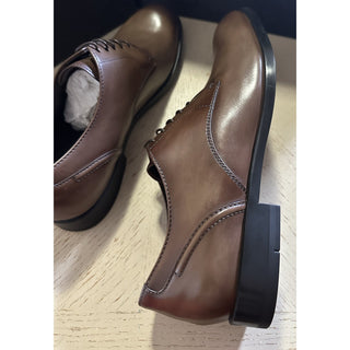 ZEGNA Derby Dress Shoes Brown 12.5 US/45.5 Eu Italy New $990