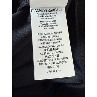 Versace Chain Medusa Logo Mens Black Polyester Jacket XL Black 1023098 NWT $1400