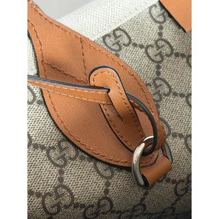 Gucci Lido Large Reversible Canvas Tote Bag Beige/Brown GG Supreme 772176 IT NWT