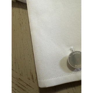 New Gucci Men’s Tuxedo Dress Shirt White 45/17 3/4 Italy