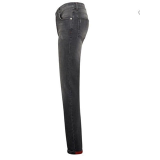 NWT $1495 Kiton Men High Rise Faded Jeans Black 30 US/46 Eu Italy