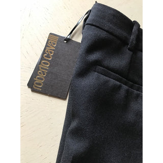 New $1095 Roberto Cavalli Women's Pants / Skirt Black 46 Eu (16 US ) Italy
