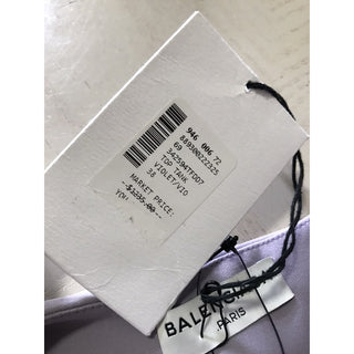 New $1235 Balenciaga Women’s Top Tank Blouse LT Purple Size 38 Italy