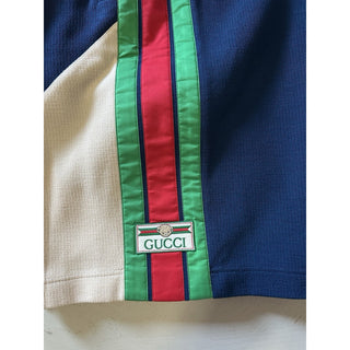 NWT $1350 Gucci Men Short Pants Blue/Multiclor Size L