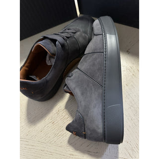 New $950 Ermenegildo Zegna Couture Leather Sneakers Shoes DK Gray 11.5 US/44.5 E