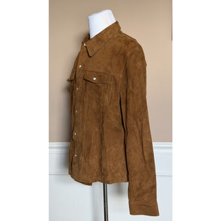Versace Men’s Suede Leather Brown Jacket 46 US (56 Euro) IT 1019144 NWT $4300