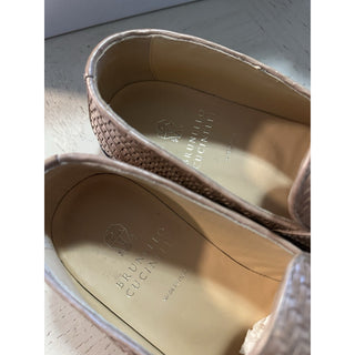 NIB $1600 Brunello Cucinelli Men’s Leather Loafers Shoes Taupe 9 US/42 Eu