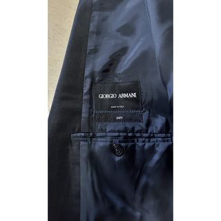 Giorgio Armani Men Tuxedo Sport Coat Blazer Navy/Black 44R US/54R Eu NWT $3195