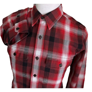 New $750 TOM FORD Men Shirt Red/Black Size 42/16.5 Italy
